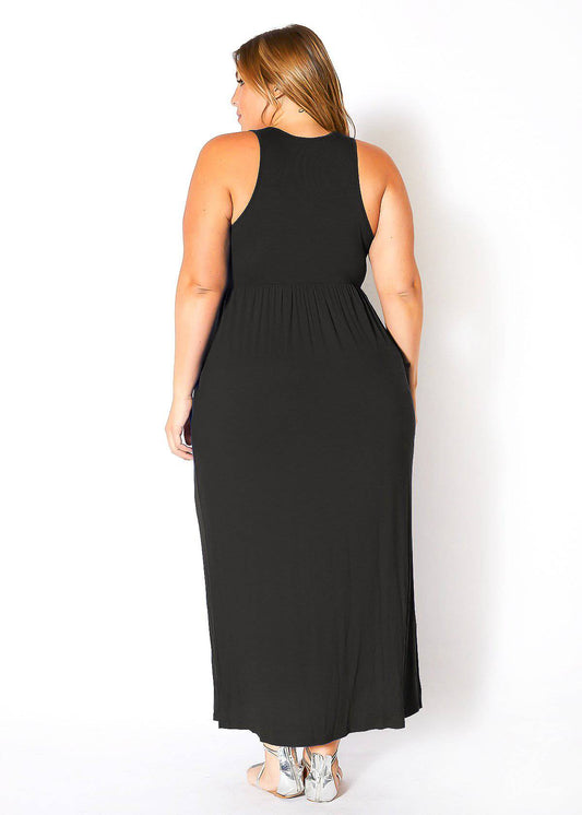 “Camilla” Pleated Maxi Dress