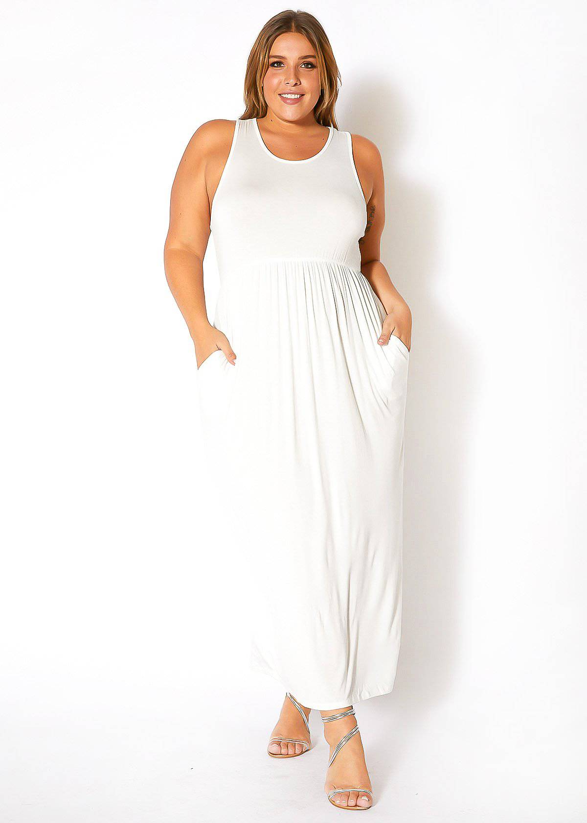 “Camilla” Pleated Maxi Dress