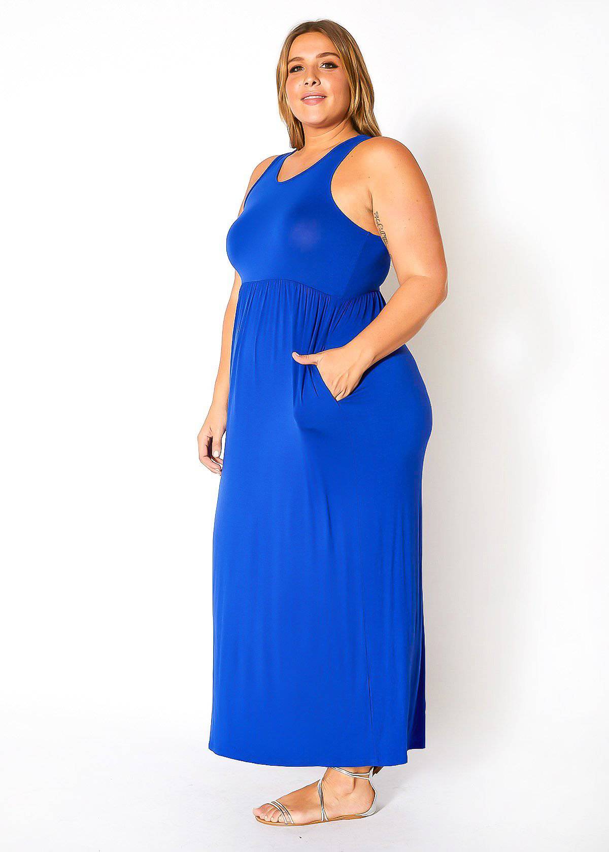 “Camilla” Pleated Maxi Dress