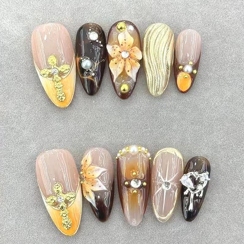 Handmade Nail Wear Nail Art Reusable Press on Nails
