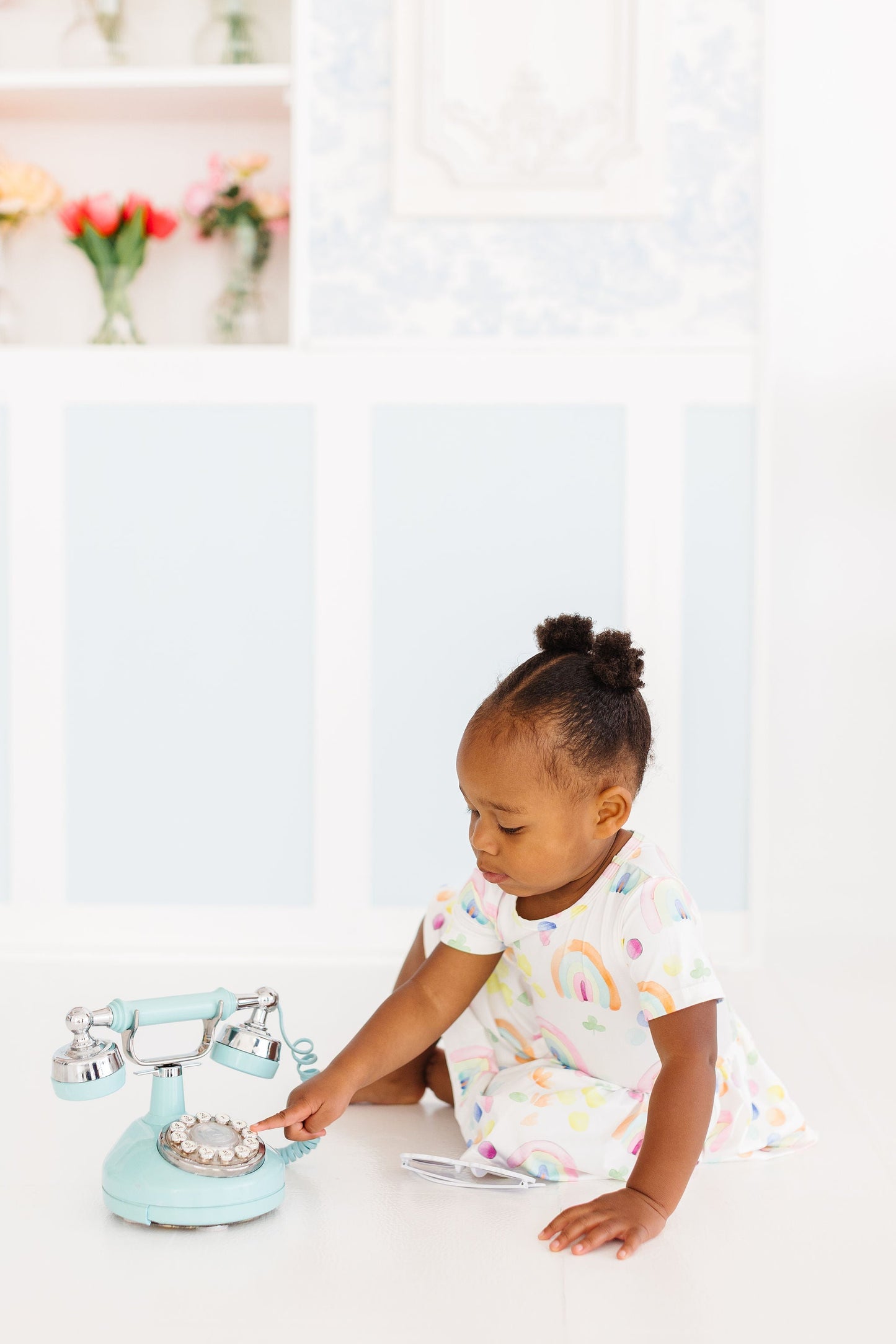 Watercolor Rainbows S/S Twirl Bodysuit