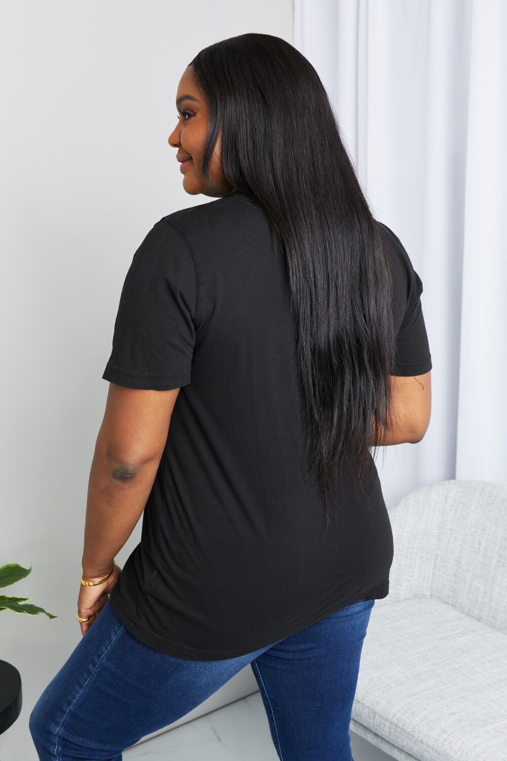“Peace, Love, Dreamer” Graphic Tunic T-Shirt