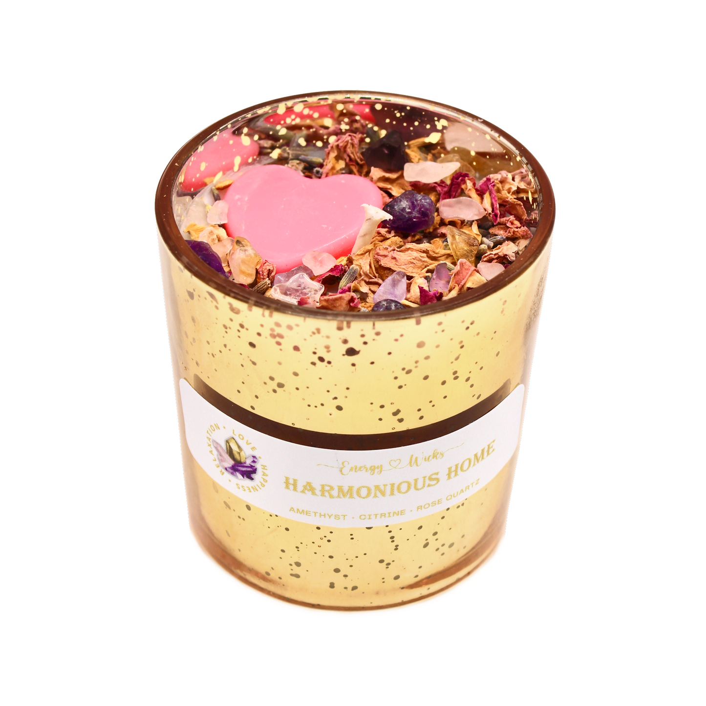 Harmonious Home Crystal Candle