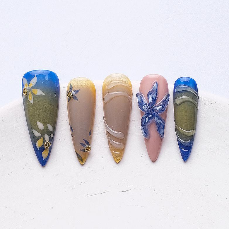 Handmade Nail Wear Nail Art Reusable Press on Nails