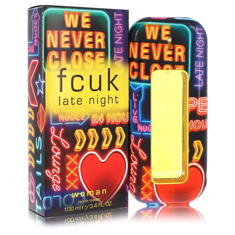 FCUK Late Night Eau De Toilette Spray 3.4 oz (Women)