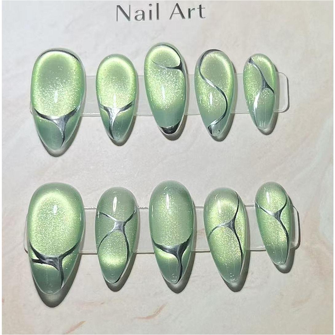 Handmade Nail Wear Nail Art Reusable Press on Nails