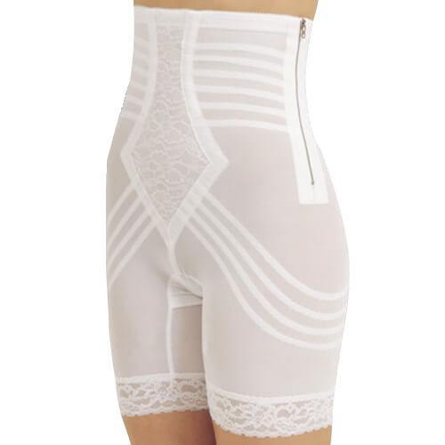 Breathable High Waist Thigh Slimmer with Side Zipper | No Roll Power Mesh Hourglass Shaper | Firm to Extra Firm Support