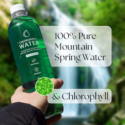 Chlorophyll Water® (Case of 6): Purified Mountain Spring Water with Essential Vitamins