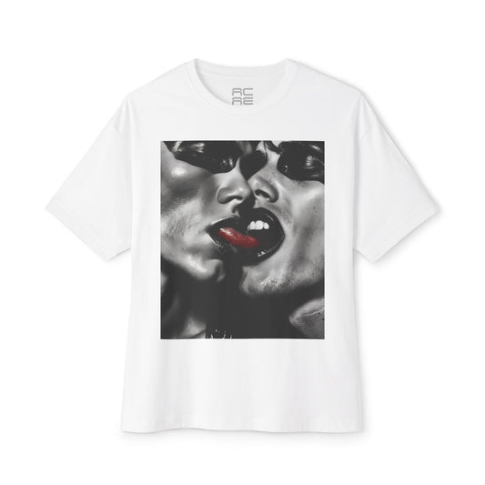 REBEL HOMME 2 WHITE Oversized Boxy Tee