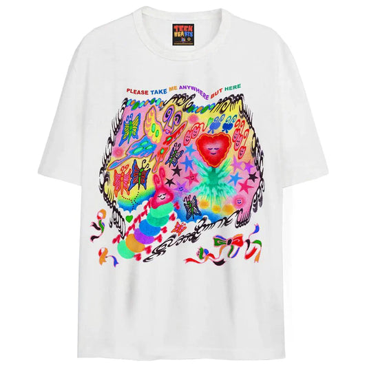 “ANYWHERE BUT HERE” T-SHIRT