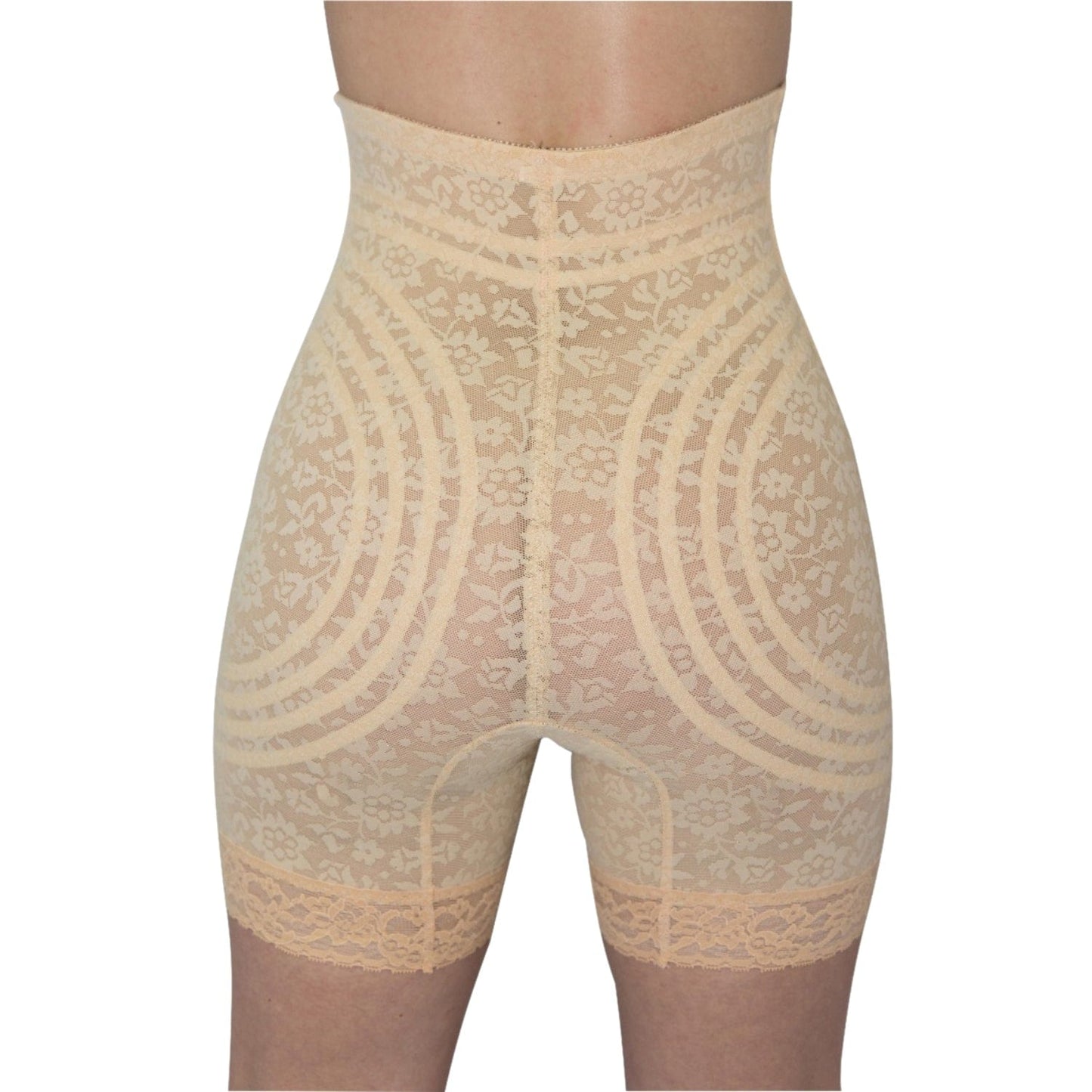 No Roll High Waist Lace Thigh Slimmer with Extra Firm Support