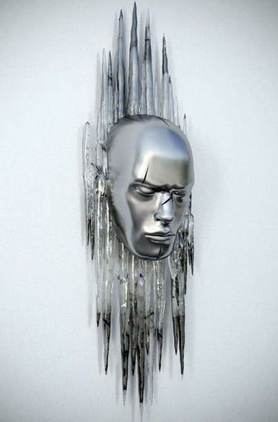 Metal Statue Art Canvas V2