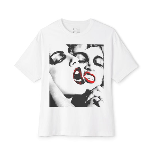 REBEL FEMME WHITE Oversized Boxy Tee