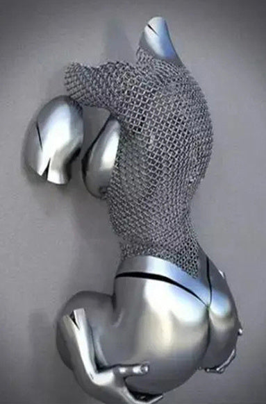 Metal Statue Art Canvas V2