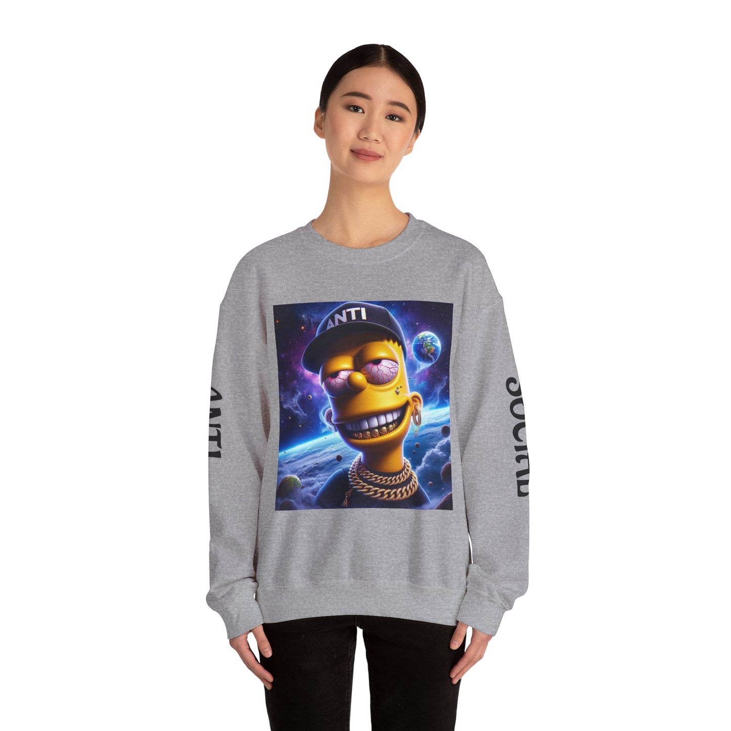 “Anti Social” Heavy Blend™ Crewneck Sweatshirt