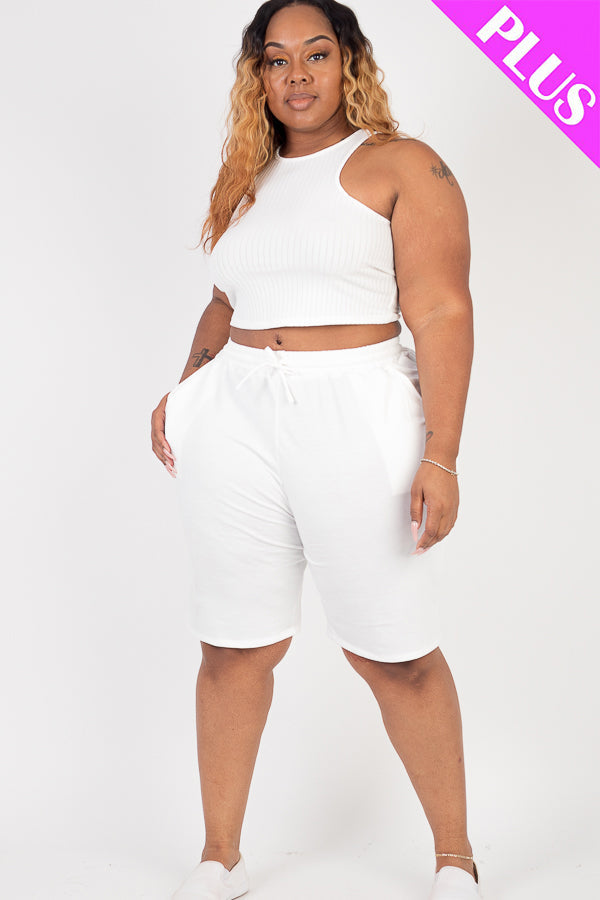 French Terry Bermuda Shorts