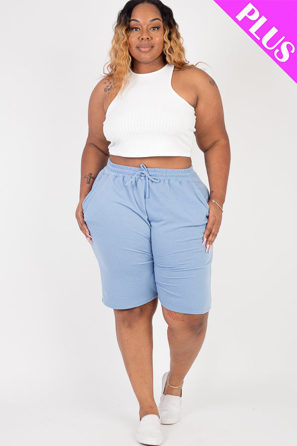 French Terry Bermuda Shorts