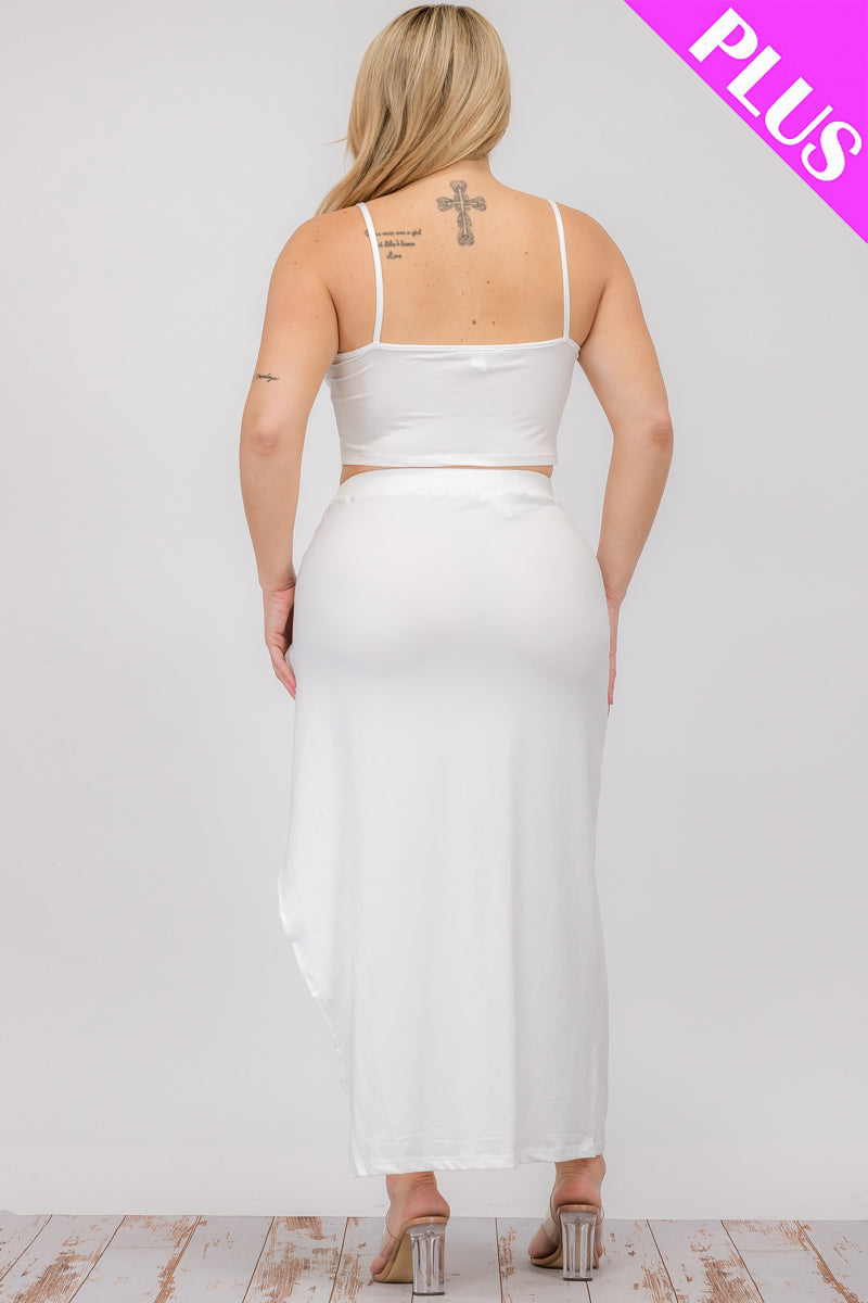 “Thicky Vicky” Crop Cami & Maxi Skirt Set