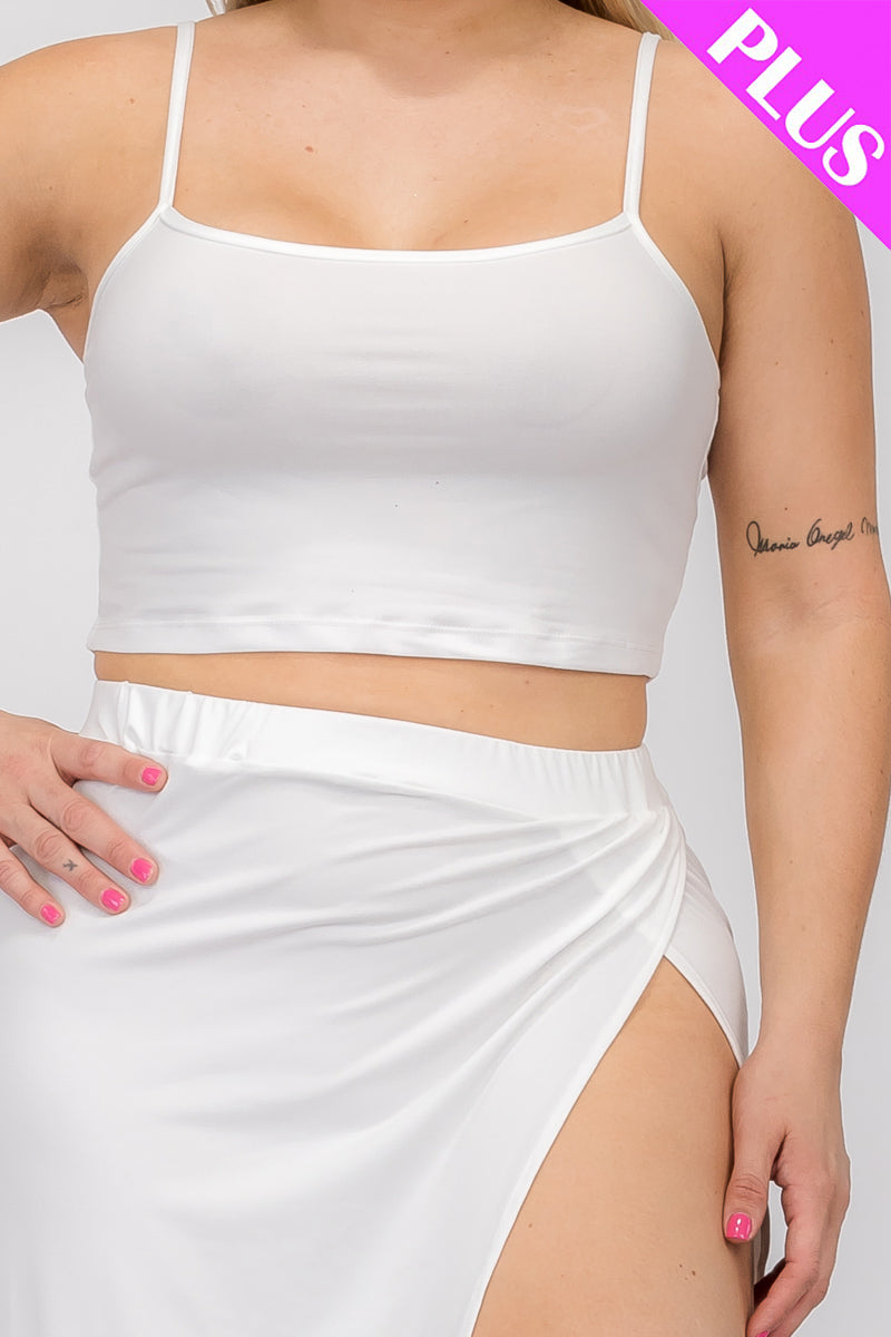“Thicky Vicky” Crop Cami & Maxi Skirt Set