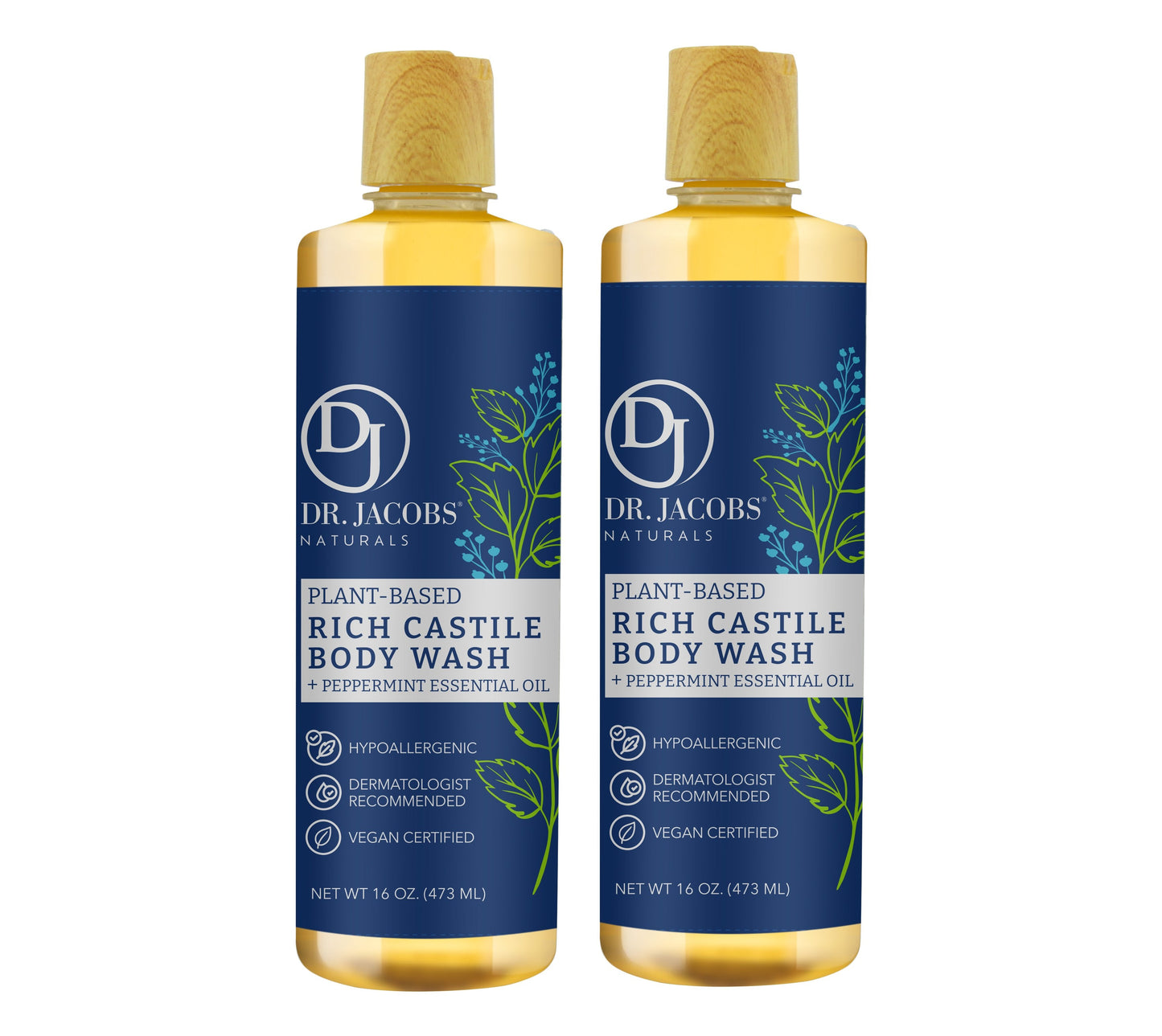 Peppermint Pure Castile Body Wash