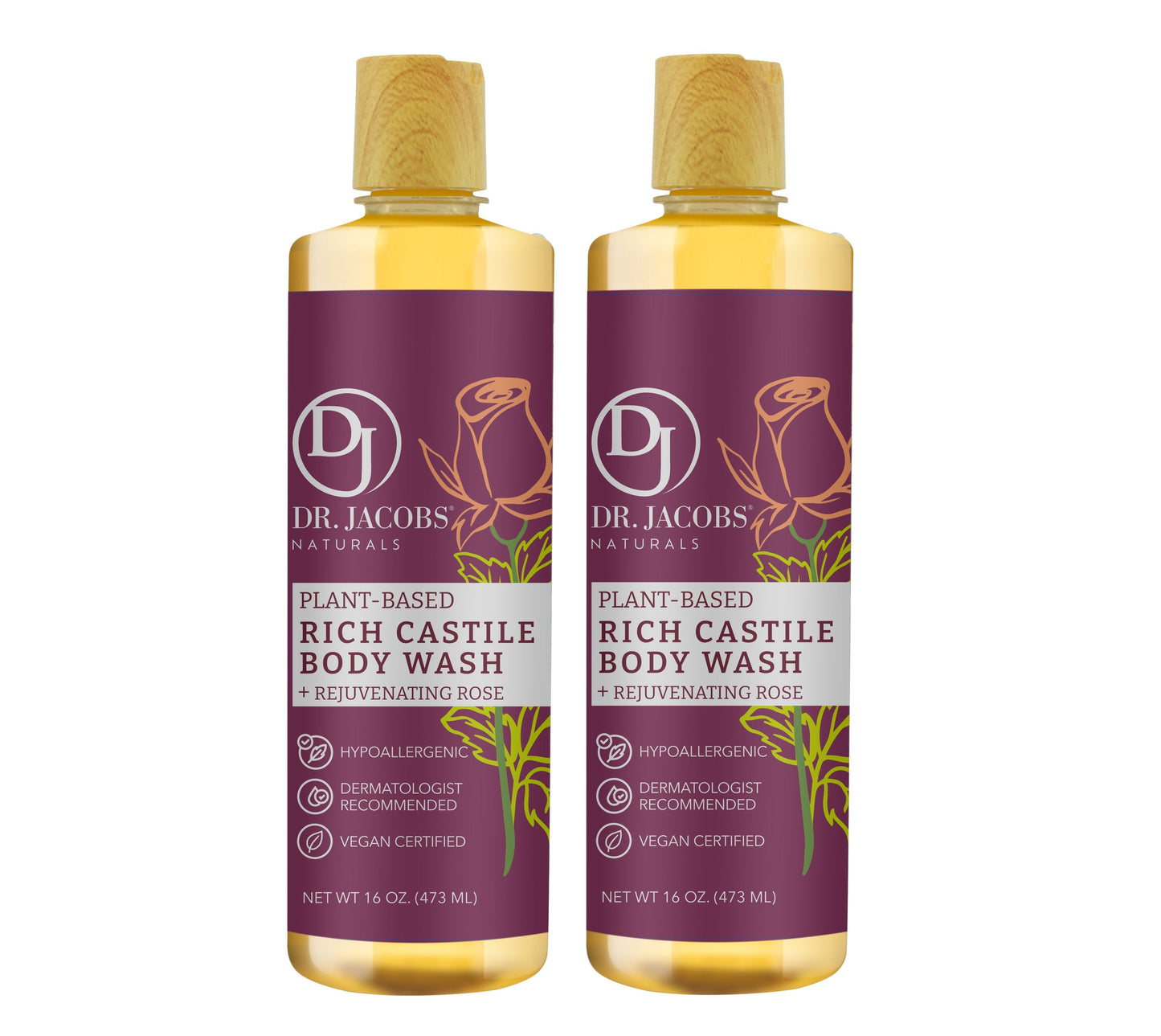 Rose Pure Castile Body Wash
