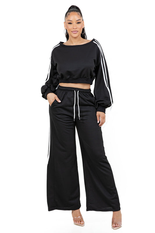 “Chill Vibes” Sweatshirt & Pants Set