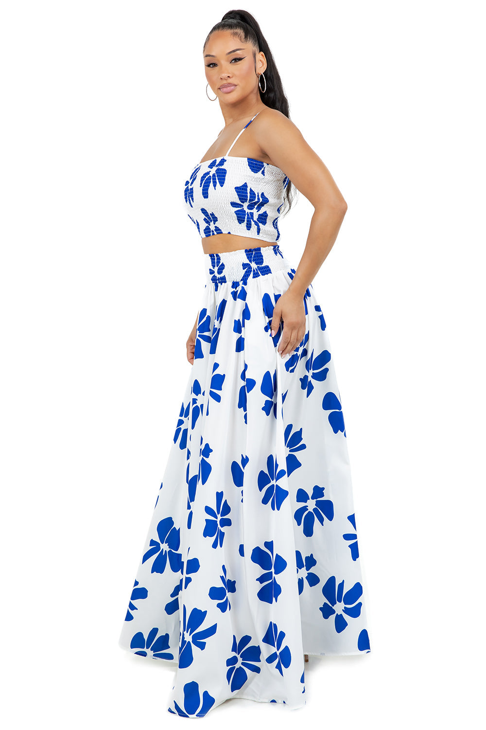 “Delicate Flower” Top & Skirt Set