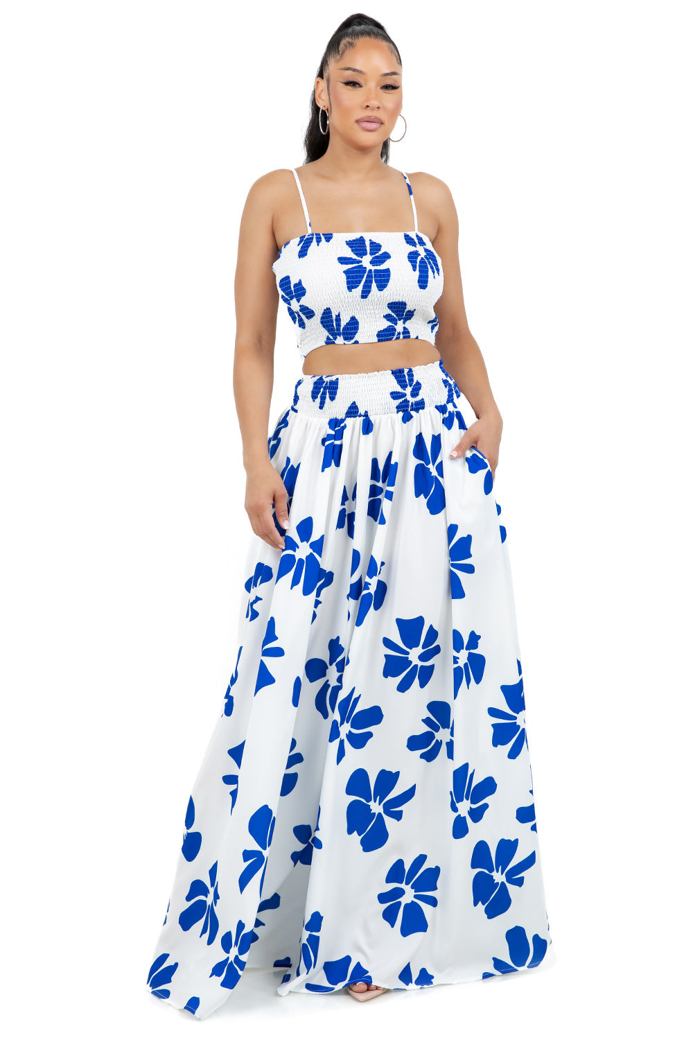 “Delicate Flower” Top & Skirt Set
