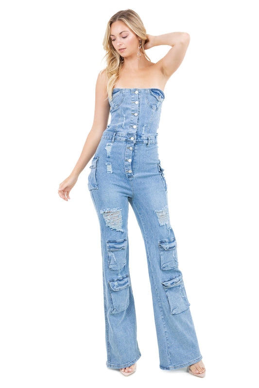 “Show Stopper” Denim Jumpsuit