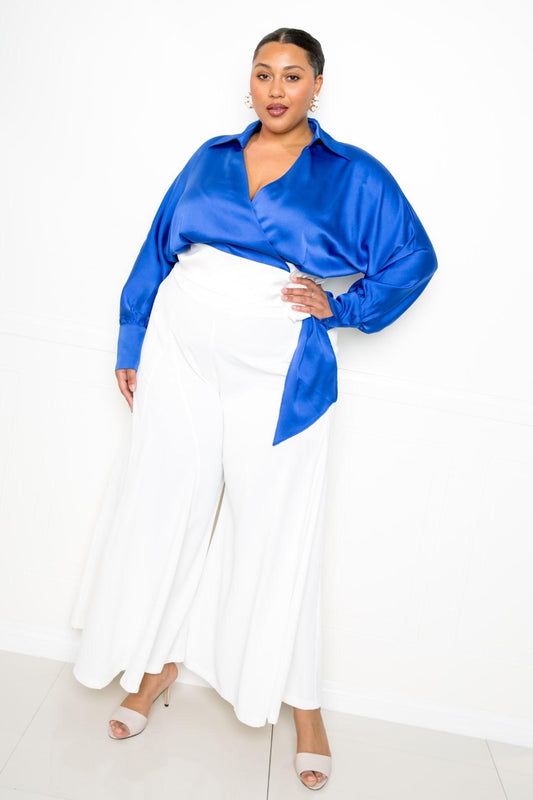 “Cecilla” Royal Wrap Top