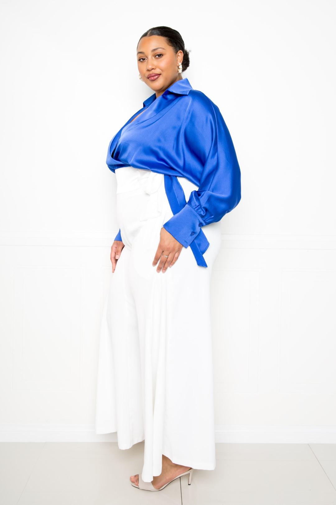 “Cecilla” Royal Wrap Top
