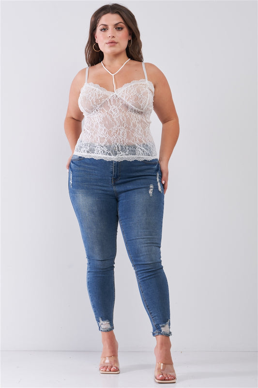 “Courtney” White Bustier Top