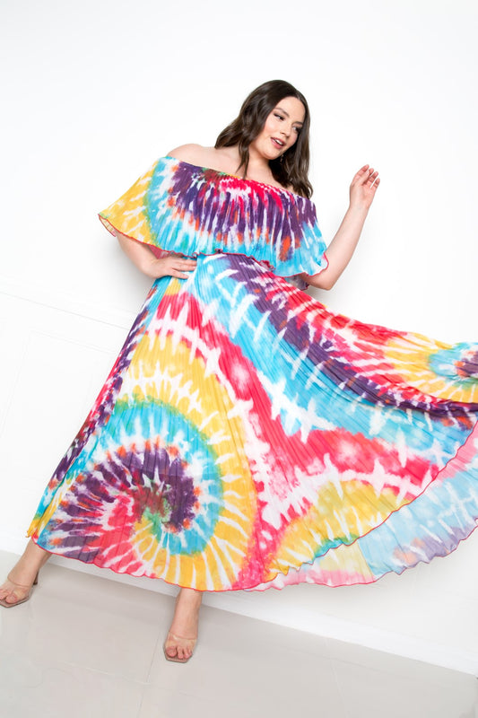 “Bowie V2” Pleated Maxi Dress
