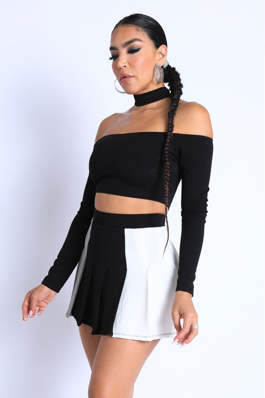 “Priè” Black Skirt Set
