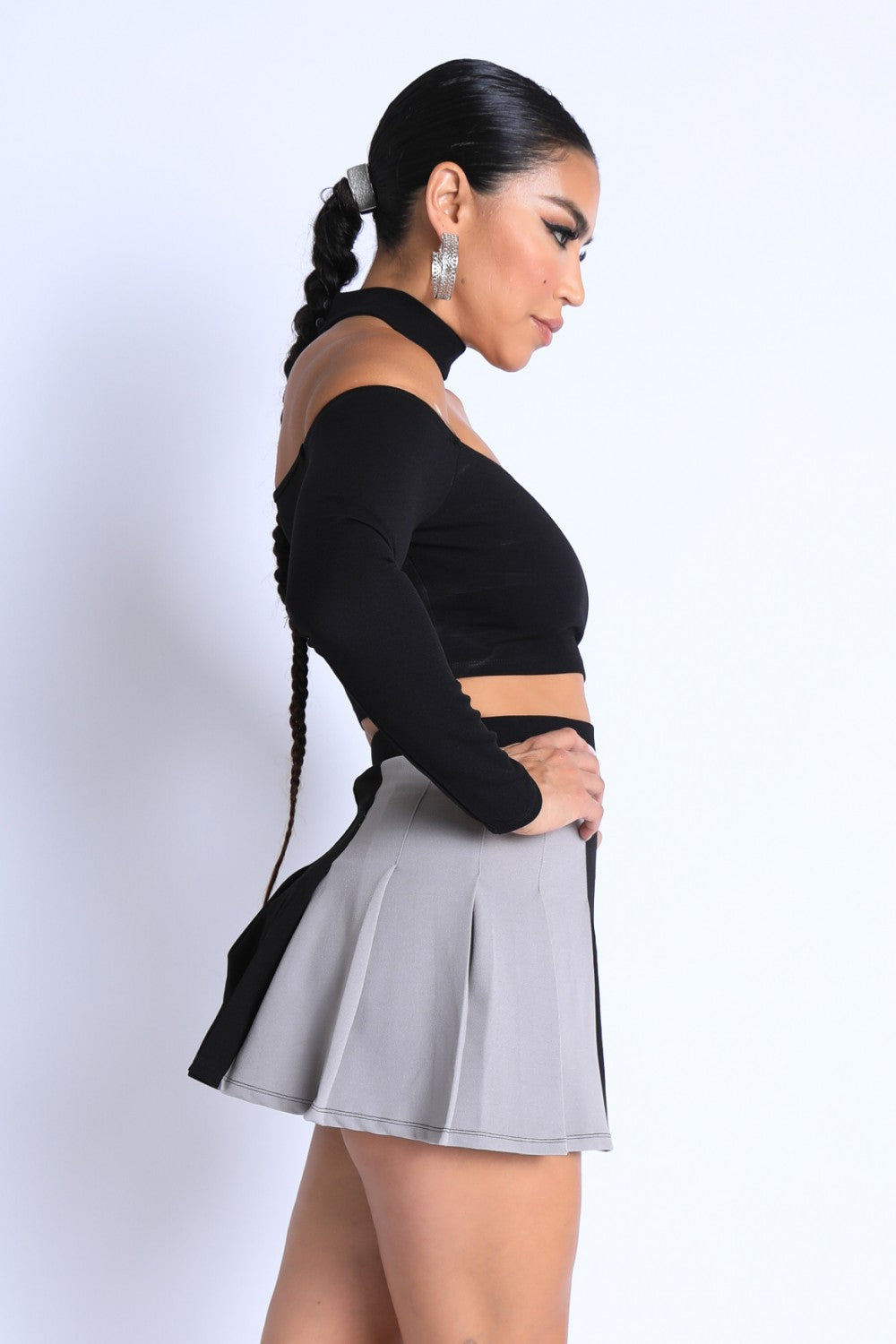 “Priè” Black Skirt Set