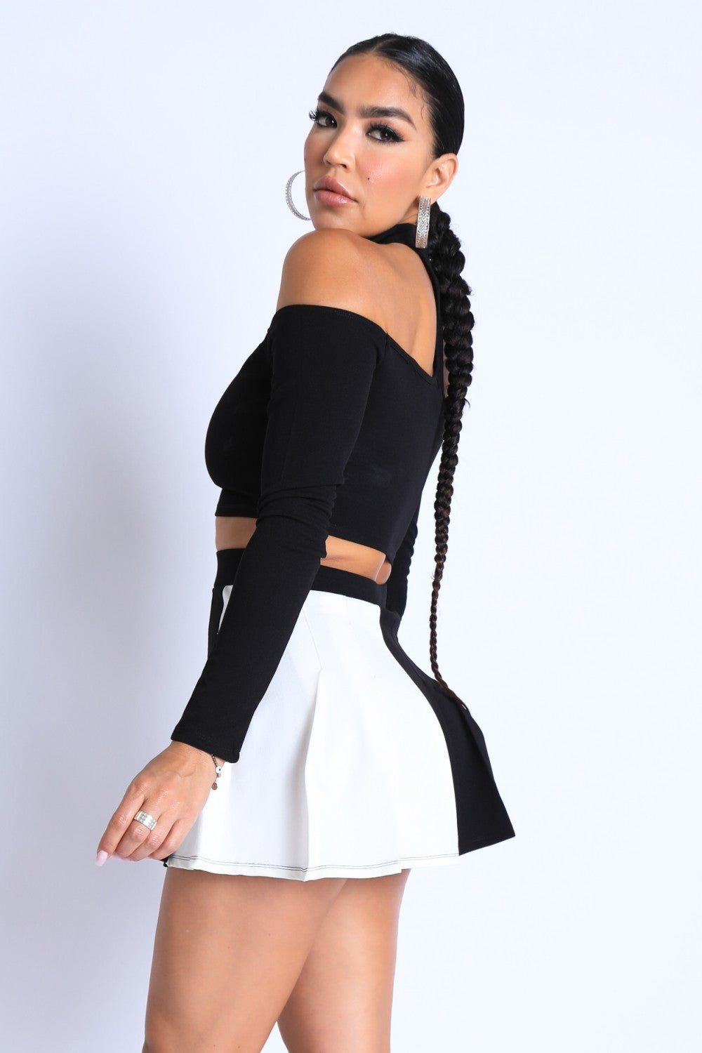 “Priè” Black Skirt Set