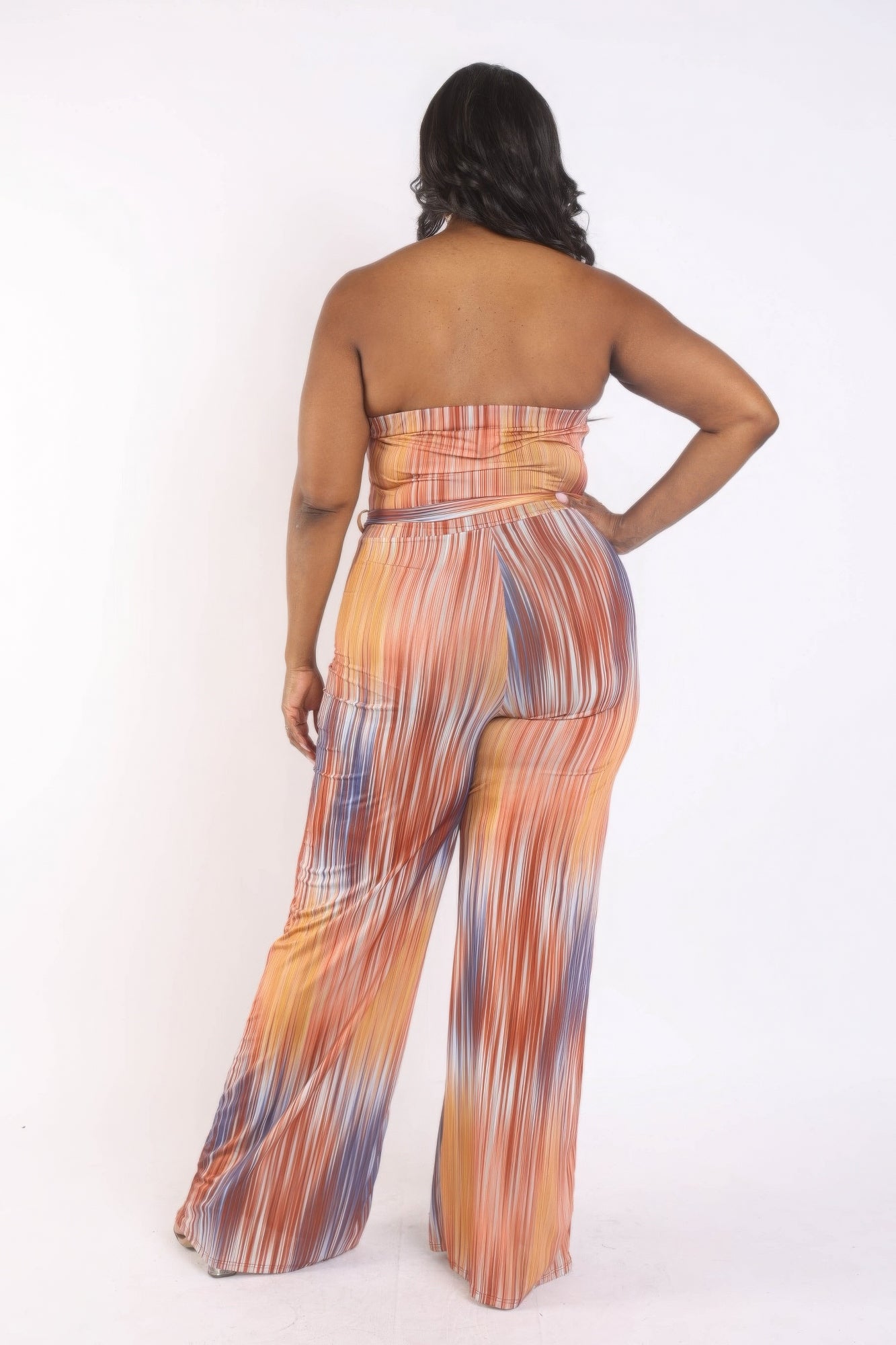 “Feel The Vibes” Orange Jumpsuit