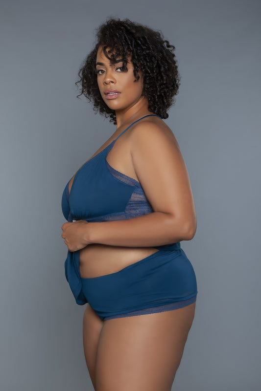 “Sleepover” Deep Royal Cami Set