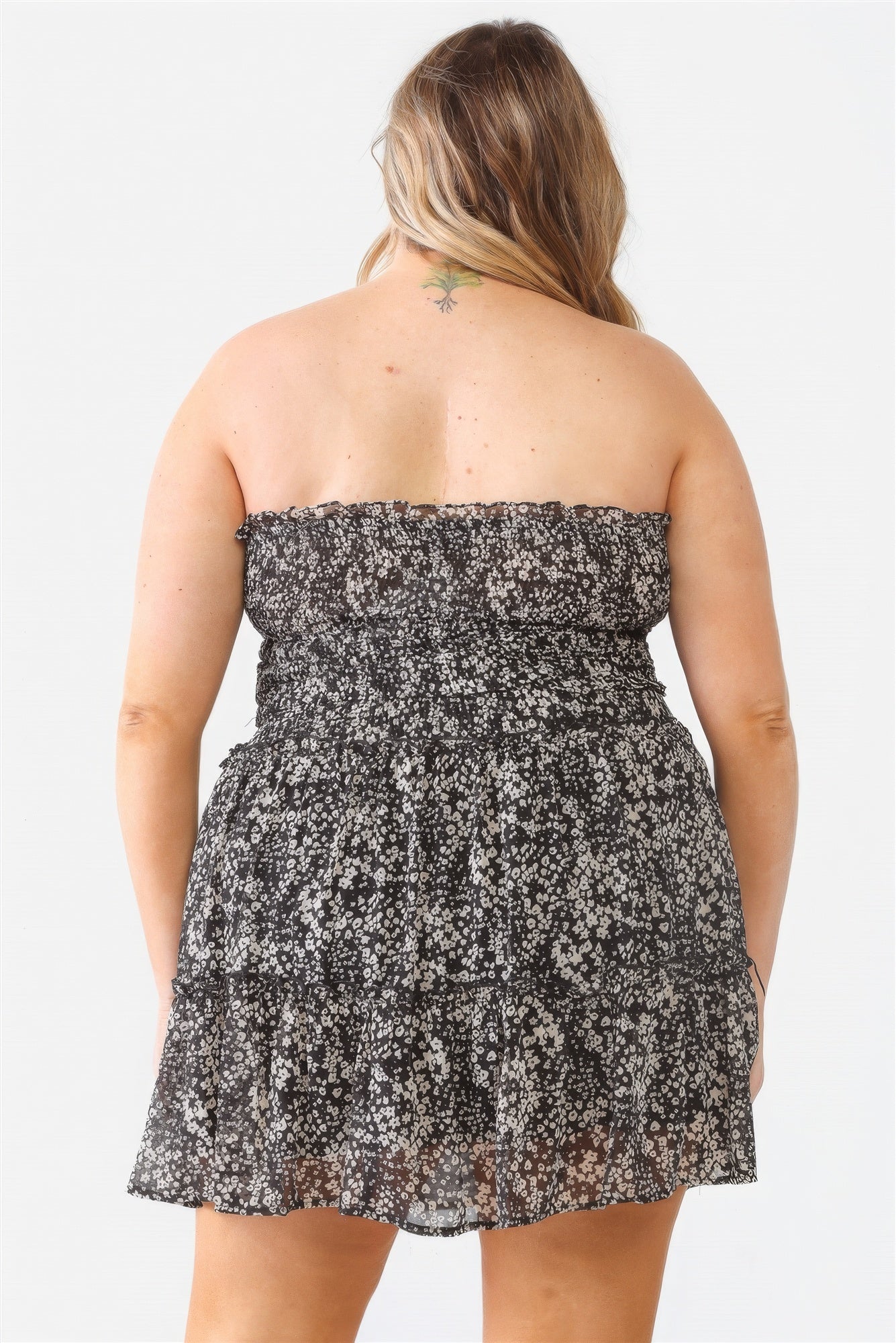 “Lilly” Black Mini Skirt Set