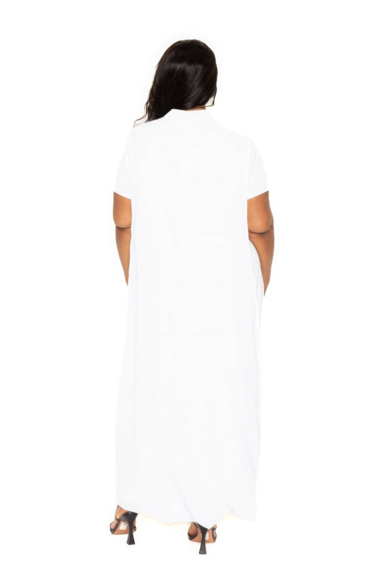 “Don’t Mock Me” White Cape Dress