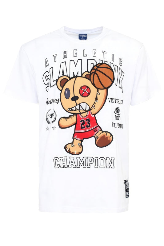 “Slam Dunk” White T-shirts