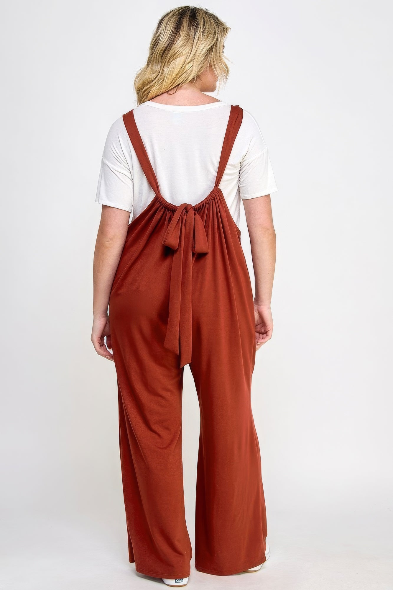 “Fall For You” Brick Jumpsuit Overalls
