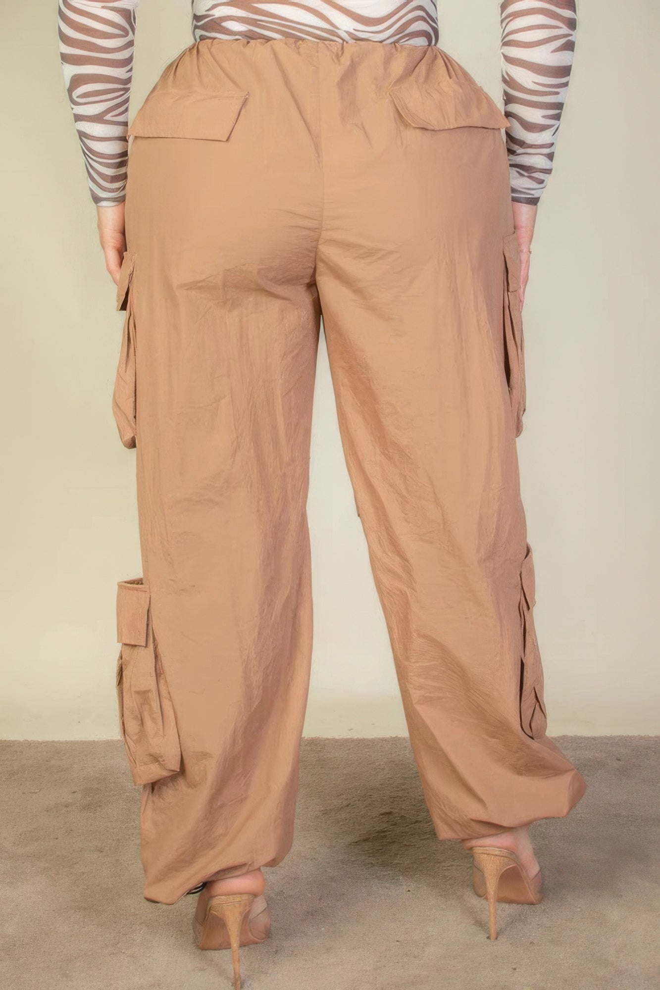 “DND” Sugar Brown Parachute Pants
