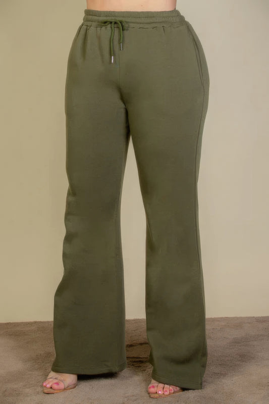 “Elastiband” Olive Sweatpants