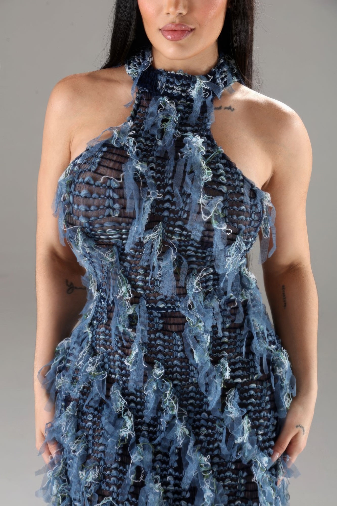 “Exquisite” Ruffled Dress