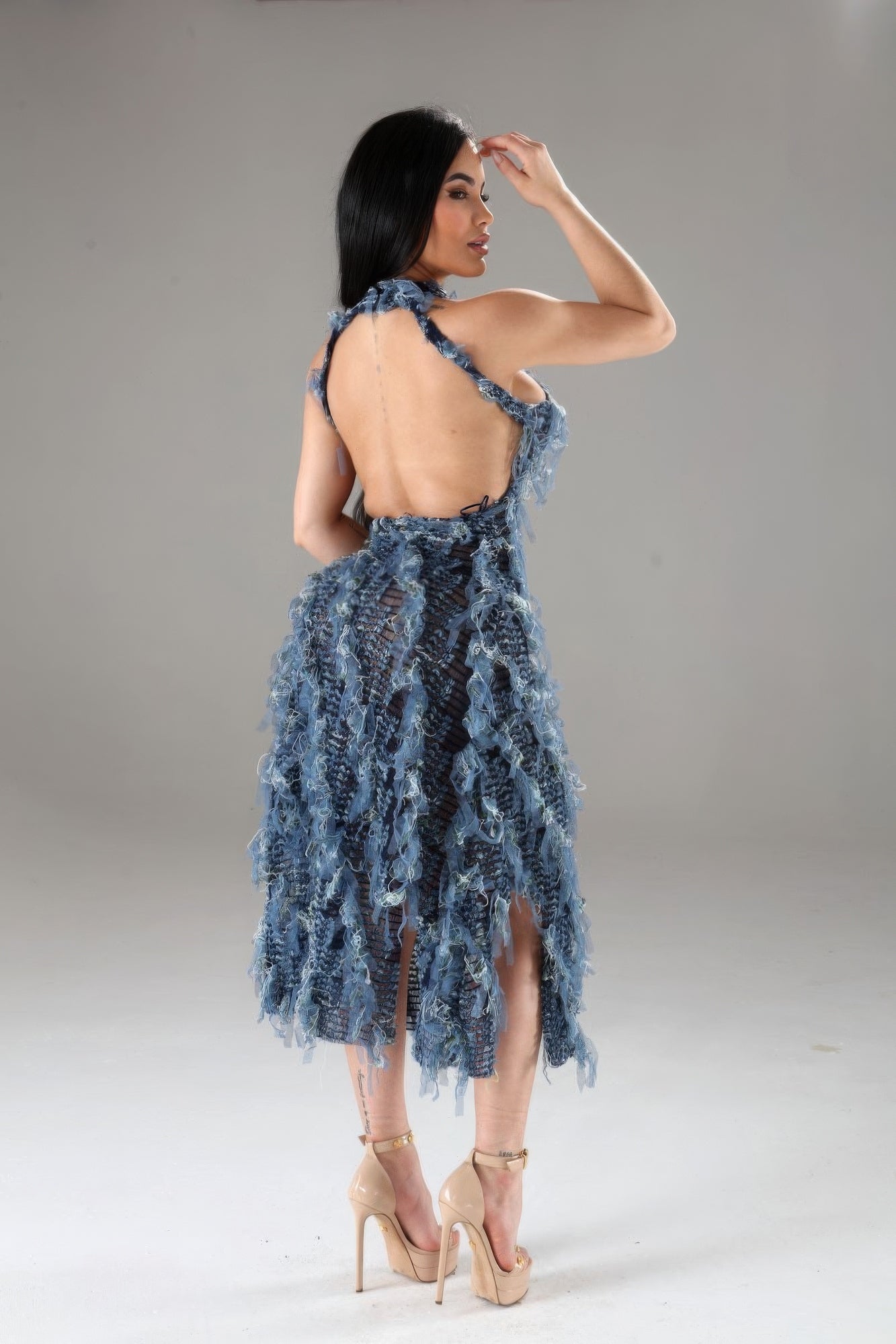 “Exquisite” Ruffled Dress