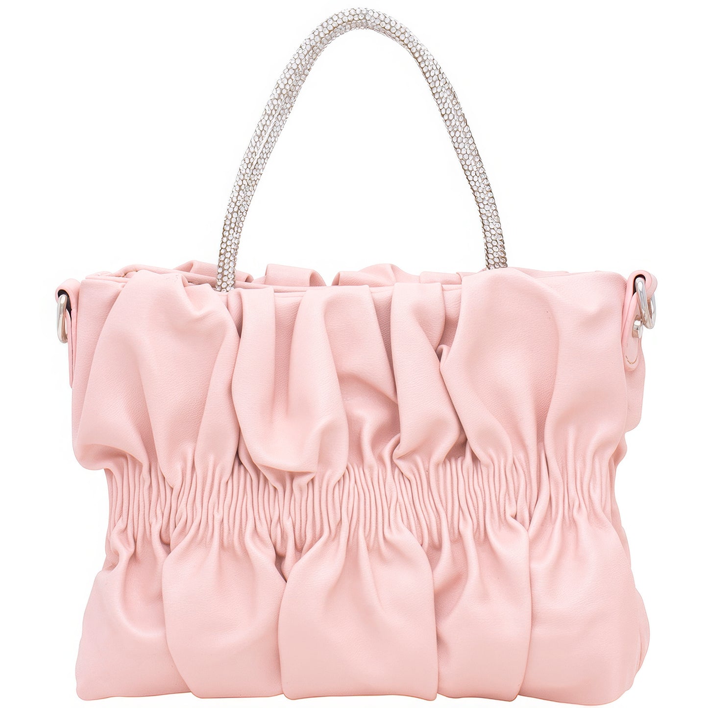 “Pretty Lady” Rhinestone Handle Design Bag