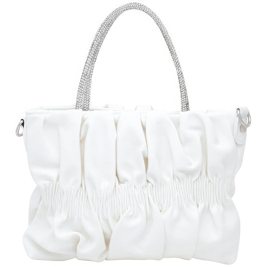 “Pretty Lady” Rhinestone Handle Design Bag