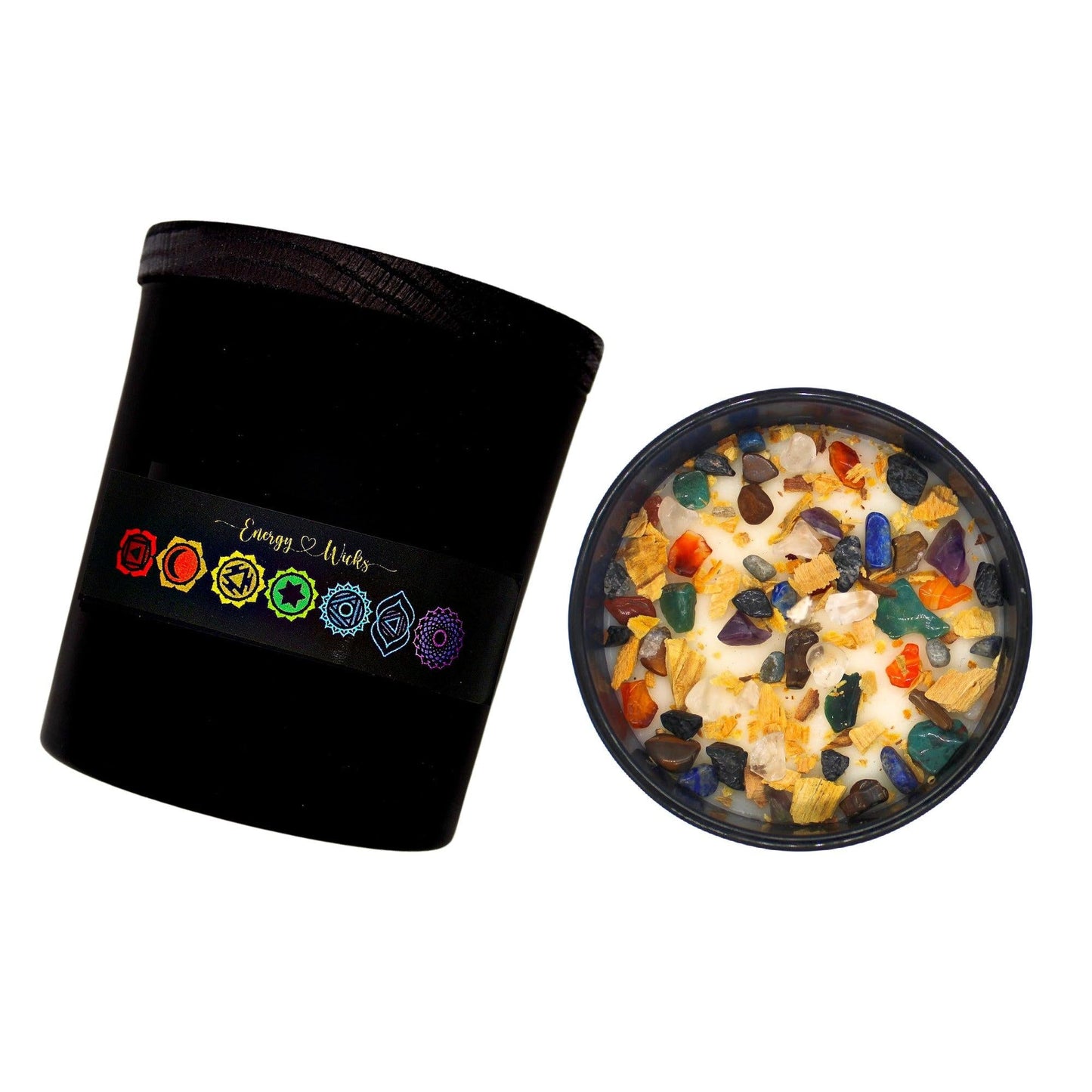 7 Stone Chakra Candle