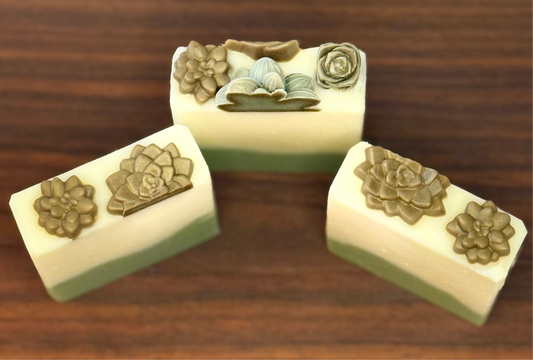 August Server Soap of the Month: Succulent Bar β Liezl Edition Garden Mint + Soursop Infused